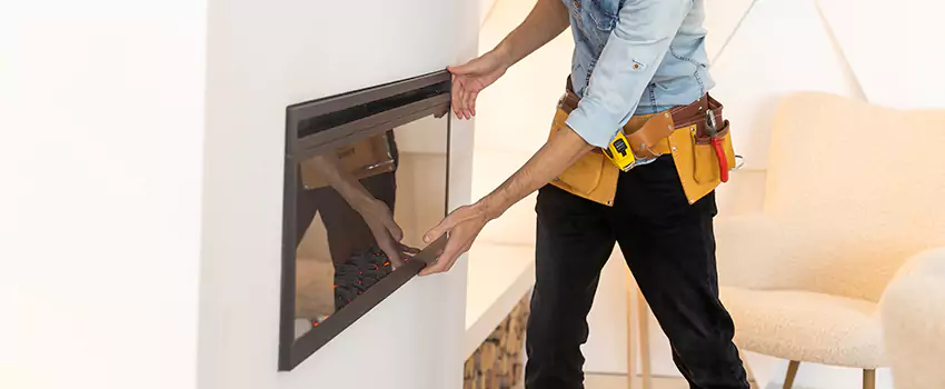 Metal Fireplace Installation in Sarasota, Florida