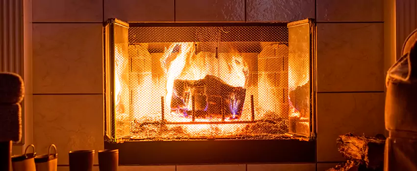 Mendota Hearth Landscape Fireplace Installation in Sarasota, Florida