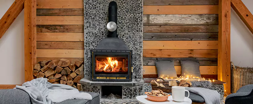 Thelin Hearth Products Direct Vent Gas Stove Fireplace Inspection in Sarasota, Florida